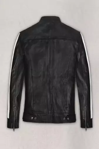 men's white lambskin leather biker jacket classic moto zip style original