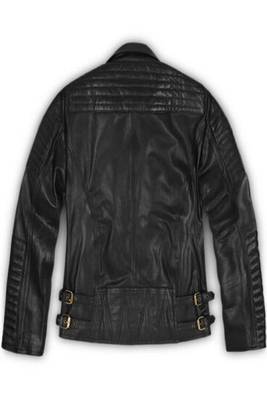 men's black lambskin leather biker jacket classic moto zip style modern luxury 3