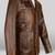 Brown men's genuine lambskin leather jacket button   trucker-style jacket buttons