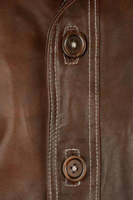 men's brown lambskin leather trucker jacket rugged trucker style premium 4