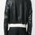  mens black & white moto jacket genuine lambskin leather hollywood style bomber jacket