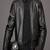 Mens black genuine lambskin leather jacket bomber  biker style zipper