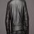 Mens black genuine lambskin leather jacket bomber  biker style zipper