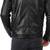 Mens black racer genuine lambskin leather trucker jacket zipper biker style