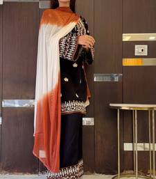 Womens embroidery thread work kurta set