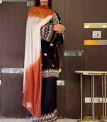 Womens trendy stylish embroidery thread work kurta set
