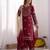 Womens trendy stylish embroidery thread work kurta set