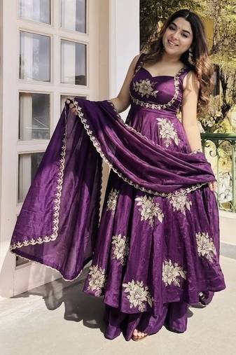 New womens trendy  embroidery sequence work kurta set