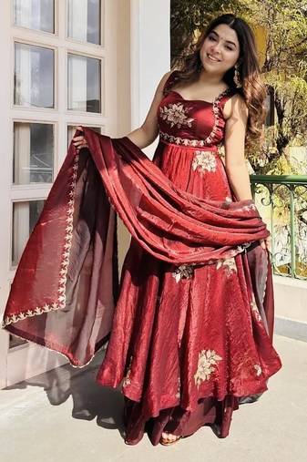 New womens trendy  embroidery sequence work kurta set