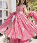 New womens trendy  embroidery sequence work kurta set