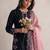 Women's fancy stylish heavy embroidery sequence work with rivet moti work kurta set
