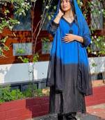 Womens's trendy  french crepe silk kurta sent