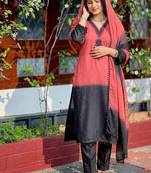 Womens's trendy  french crepe silk kurta sent