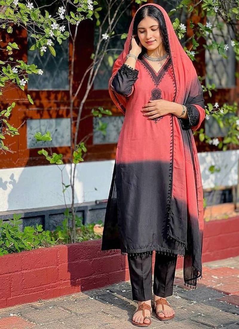 Womens's trendy stylish french crepe silk kurta sent
