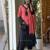 Womens's trendy stylish french crepe silk kurta sent