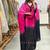 Womens's trendy stylish french crepe silk kurta sent