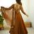 New trendy stylish elegant finish with full flair gown set