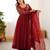New trendy stylish elegant finish with full flair gown set
