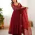  elegant finish with full flair gown set