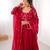 New trendy stylish elegant finish with full flair gown set