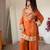 New trendy stylish real mirror work with lace border kurta set