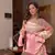 New trendy stylish real mirror work with lace border kurta set