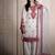 Womens trendy stylish embroidery thread work kurta set