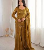 New womens trendy  embroidery sequence work kurta set