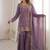Womens new fancy embroidery sequence work with zarkan diamond work kurta set