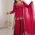 Womens new fancy embroidery sequence work with zarkan diamond work kurta set