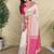 Off White Color  Multicolour woven buttas And  Multithread zari contrast weaving Silk Saree