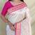 Off White Color  Multicolour woven buttas And  Multithread zari contrast weaving Silk Saree