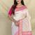 Off White Color  Multicolour woven buttas And  Multithread zari contrast weaving Silk Saree