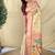 Off White Color Zari Weaving Work Silk Saree