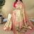 Off White Color Zari Weaving Work Silk Saree