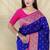 Purple Color  Zari woven buttas Work Silk Saree