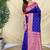 Purple Color  Zari woven buttas Work Silk Saree