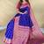Purple Color  Zari woven buttas Work Silk Saree