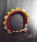 Signifying Jewellery Rajasthani Royal Kada in yellow white for women