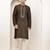 Men’s straight moss green viscose silk zari-work kurta pyjama set