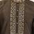 Men’s straight moss green viscose silk zari-work kurta pyjama set