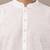 Men's white straight viscose silk kurta pyjama set