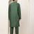 Men's green straight viscose silk kurta pyjama set