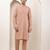 Men's pink straight viscose silk kurta pyjama set