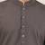 Men's grey straight viscose silk kurta pyjama set