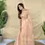 Light pink Color Zari Weaving Work art silk saree