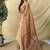 Peach Color Zari Weaving Work Silk Saree