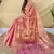 Pink Color Zari Weaving Work art silk saree