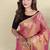 Pink Color Zari Weaving Work Silk Saree