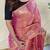 Pink Color Zari Weaving Work Silk Saree
